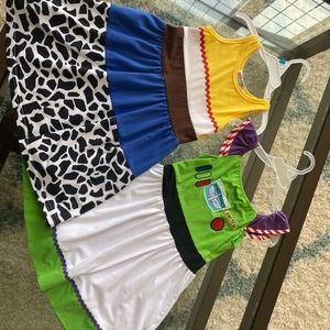 2 adorable Toy Story comfy dresses